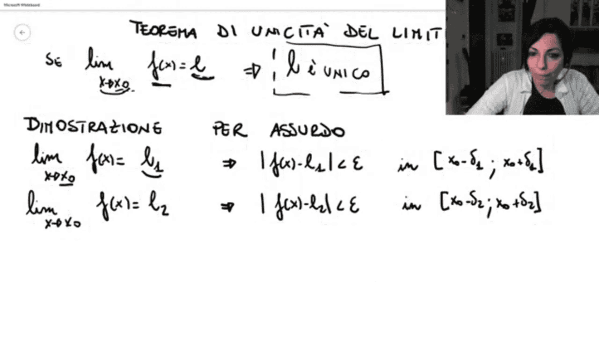 Teorema di Unicità del Limite