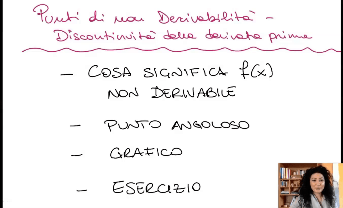 Discontinuità della derivata prima
