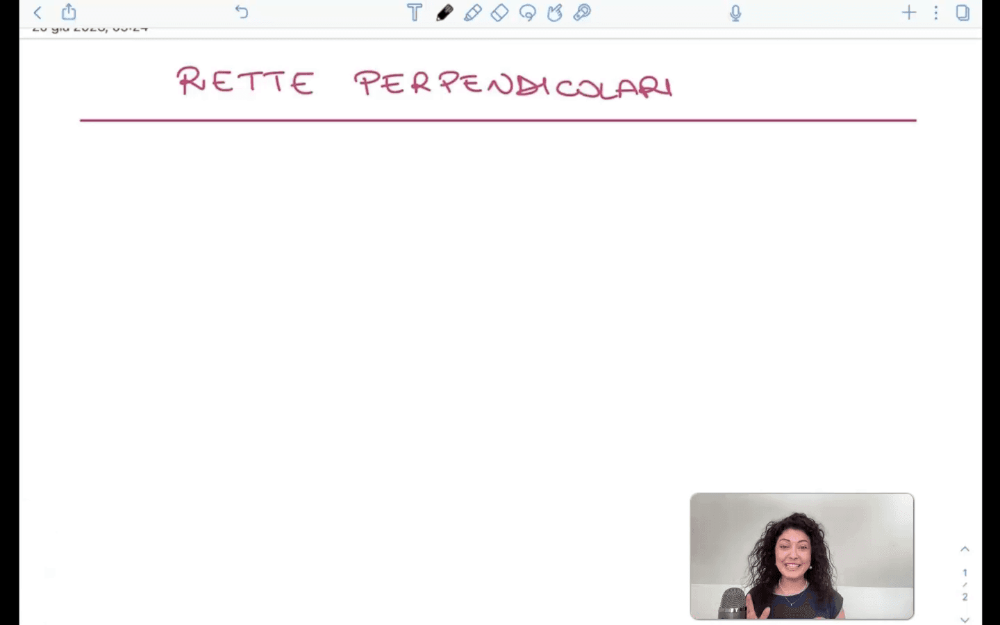 Condizione di perpendicolarità tra rette